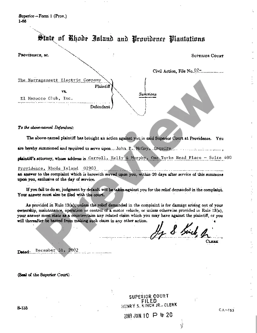 Preview A01 Complaint for Back Electric Payments Due to Defendant's Installation of Bypass Electric Meter