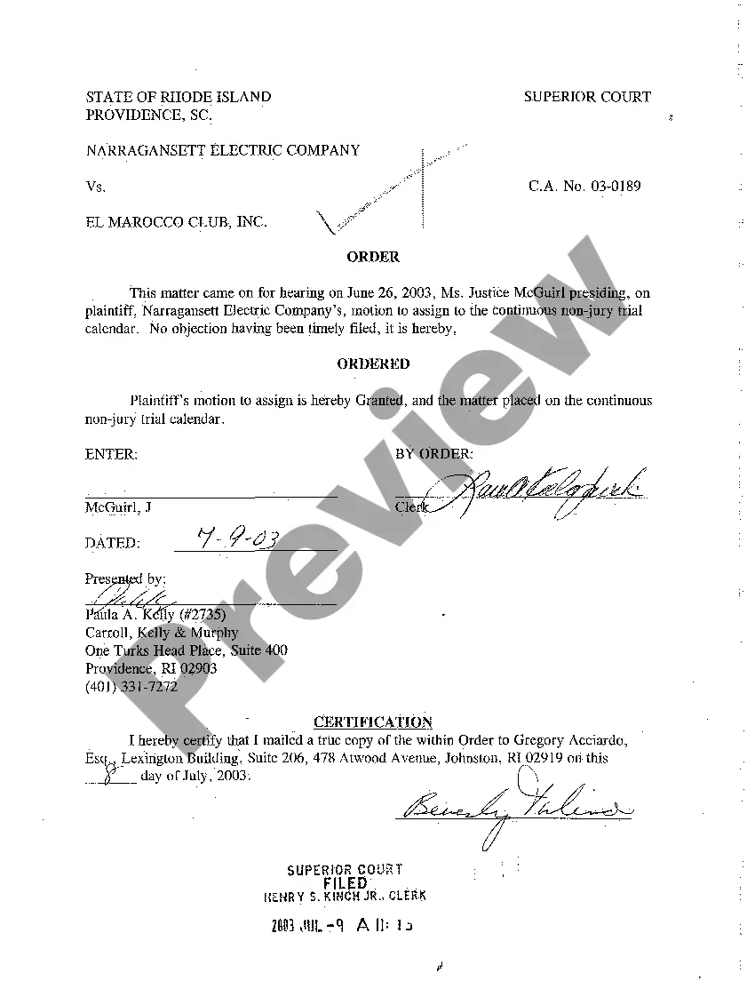 Preview A04 Motion and Order for Summary Judgment