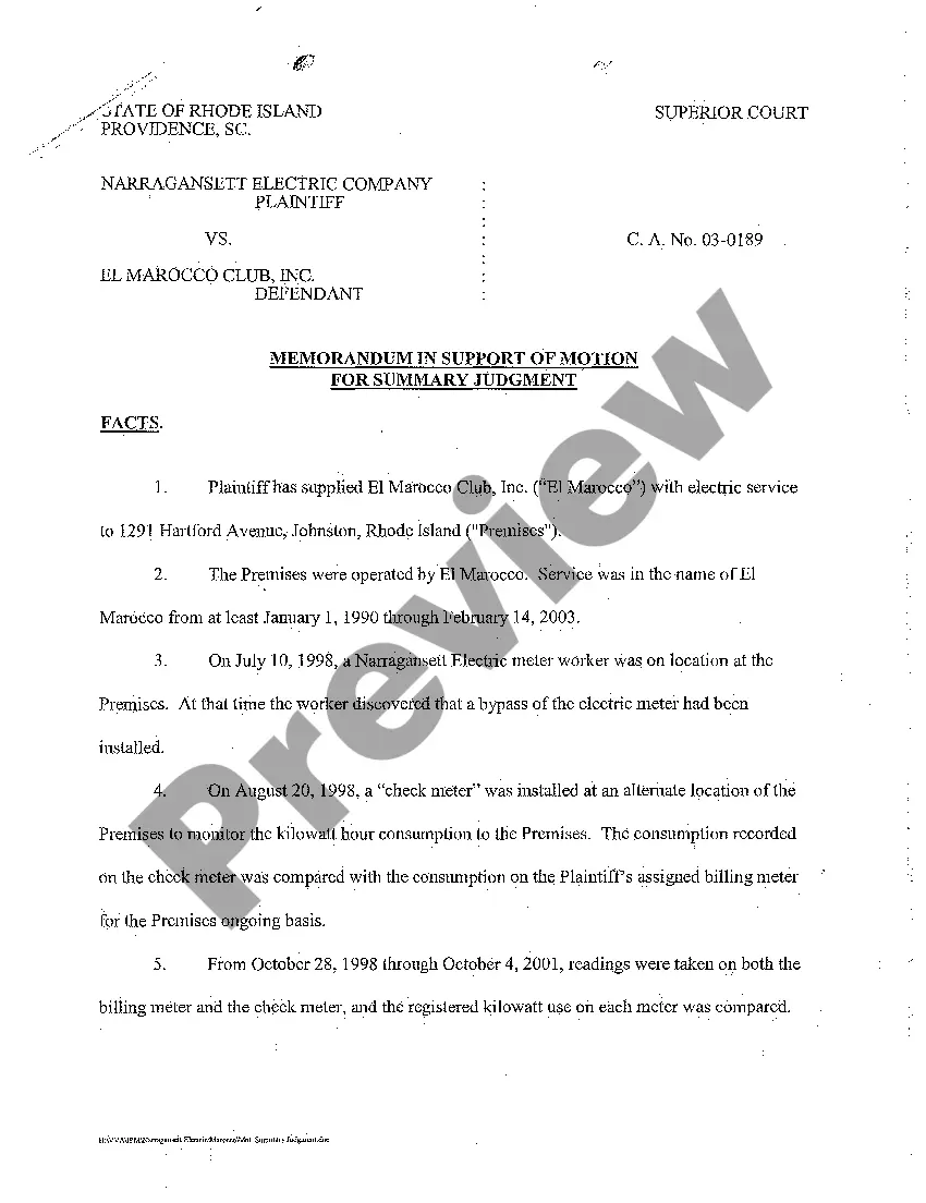 Preview A04 Motion and Order for Summary Judgment