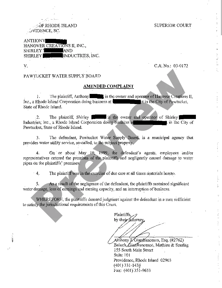 Preview A05 Motion to Amend Complaint