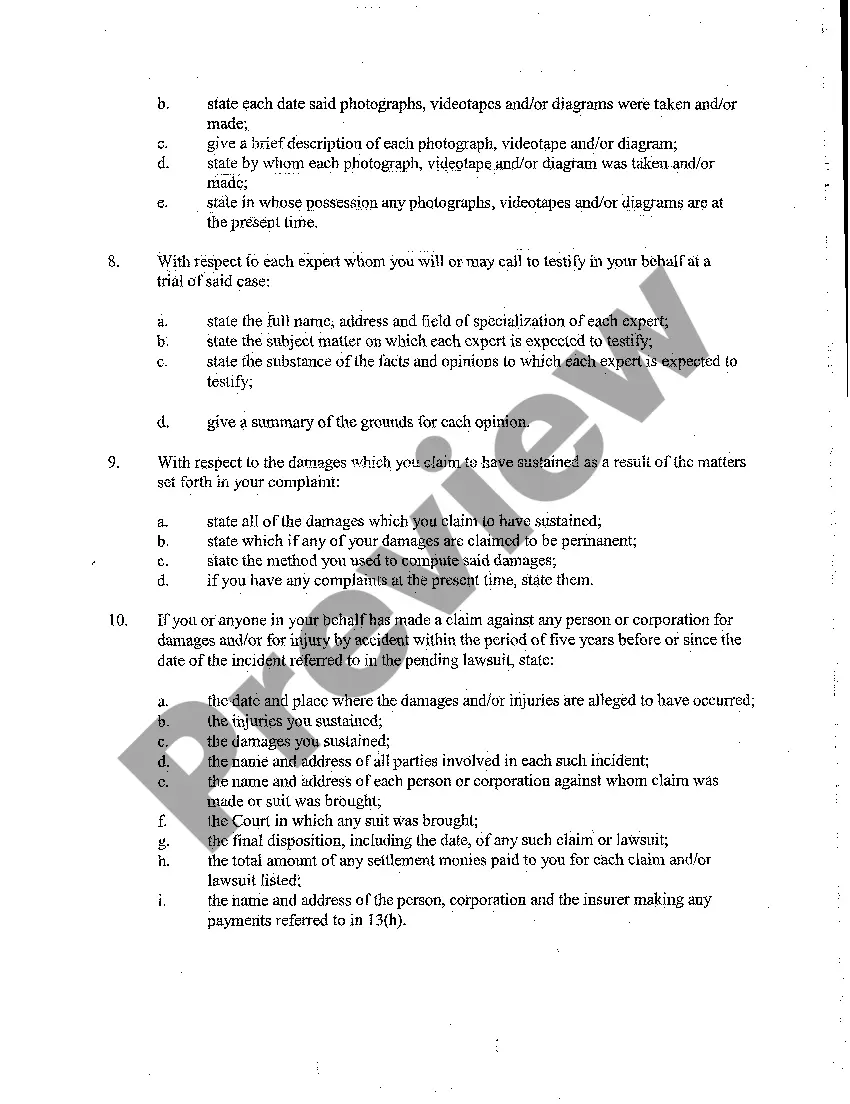 Preview A06 Defendant's Interrogatories Addressed to Plaintiffs