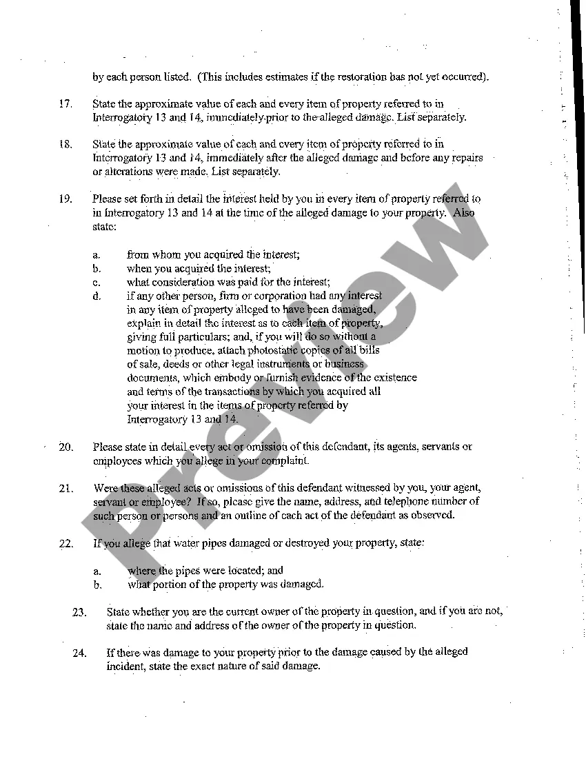 Preview A06 Defendant's Interrogatories Addressed to Plaintiffs