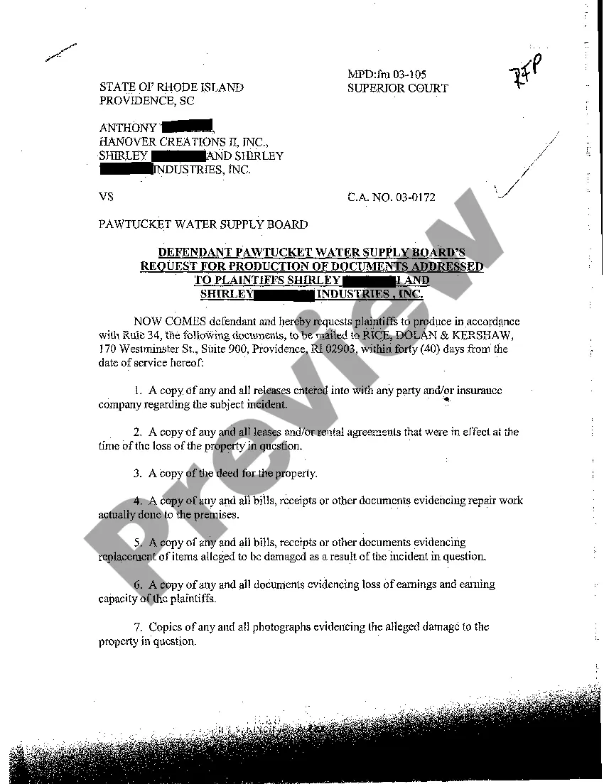 Preview A06 Defendant's Interrogatories Addressed to Plaintiffs