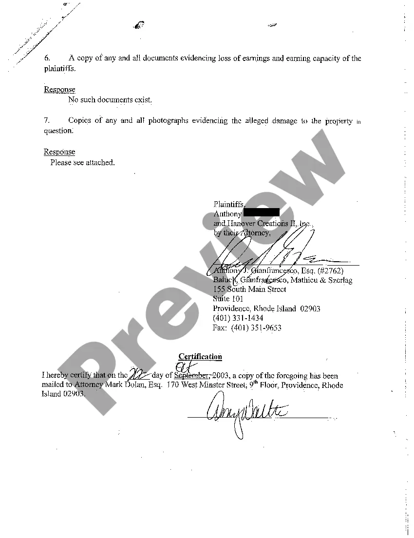 Preview A07 Plaintiff's Response to Defendant's Request for Production of Documents