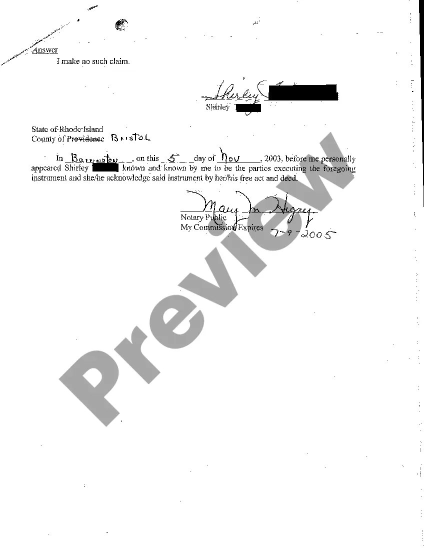 Preview A08 Plaintiff's Answers to Defendant's Interrogatories