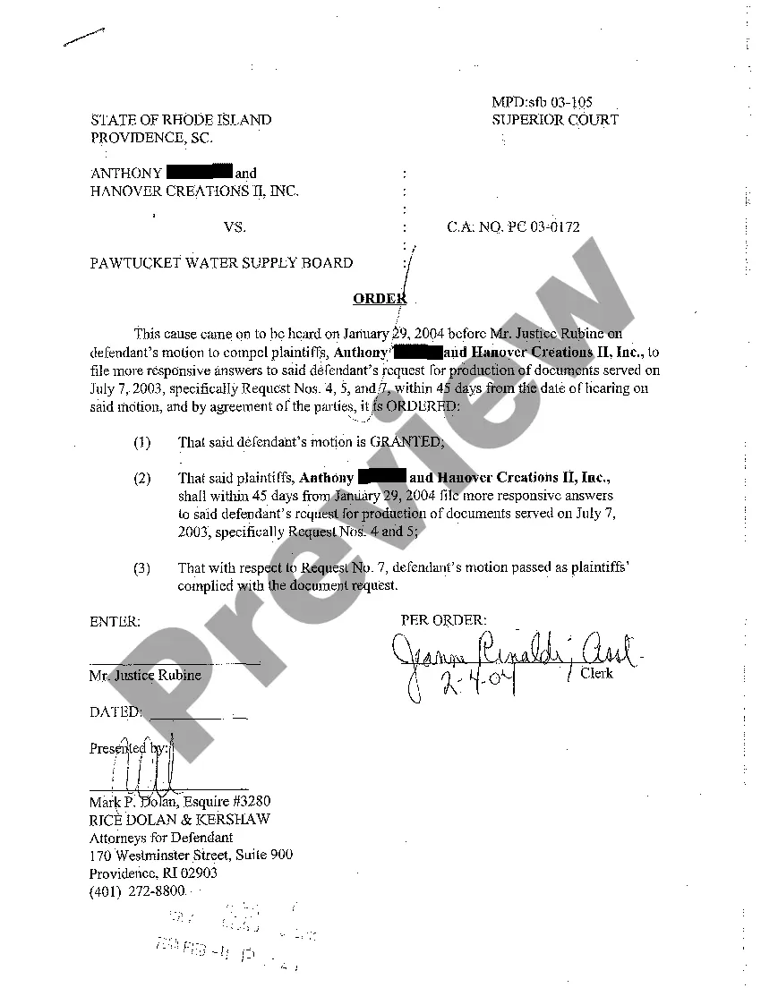 Preview A10 Notice of Intention to Take Deposition