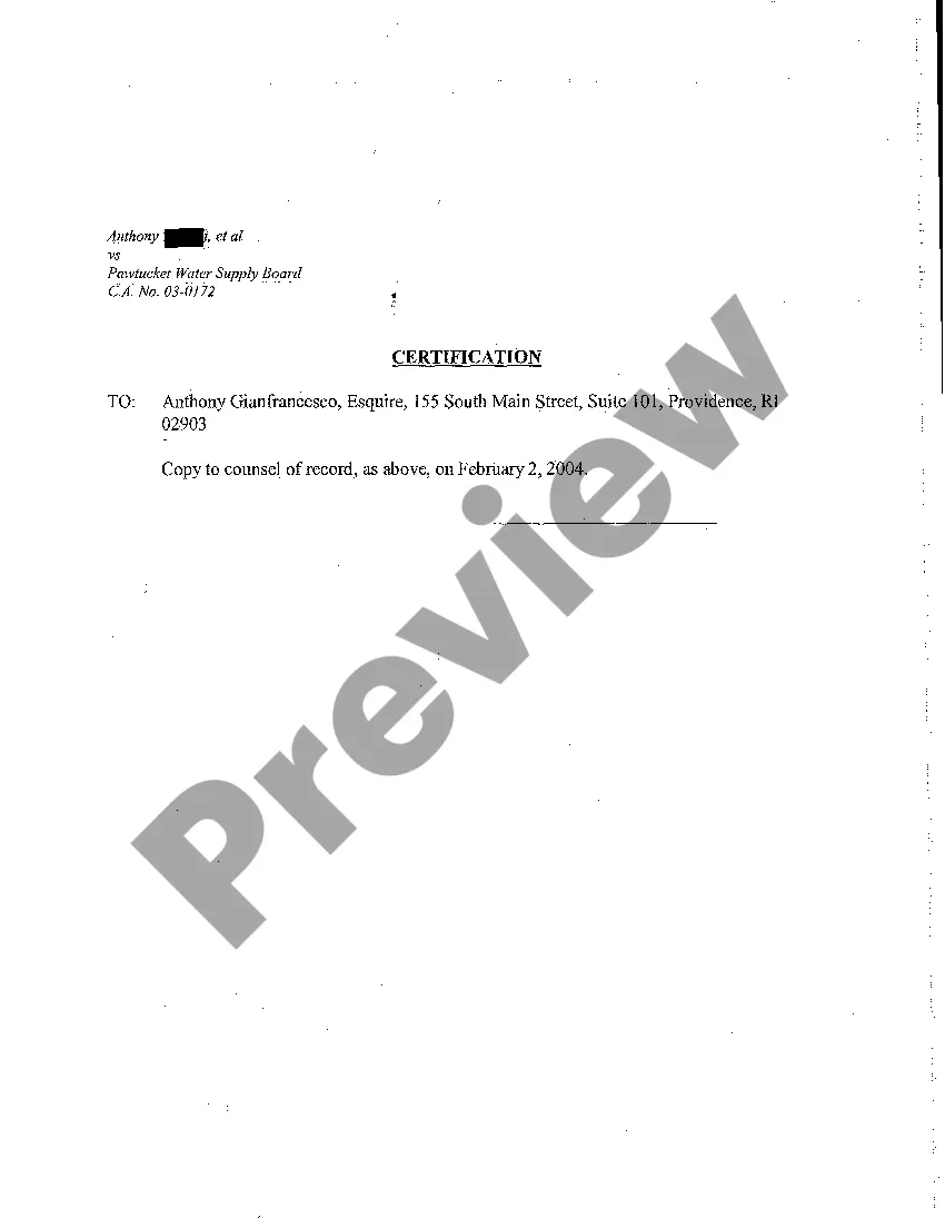 Preview A10 Notice of Intention to Take Deposition