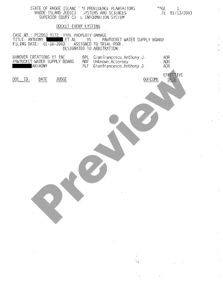 Preview A15 Motion to Assign Case to Docket for Trial