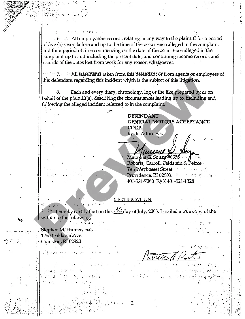 Get A04 Request for Production Preview A04 Request for Production