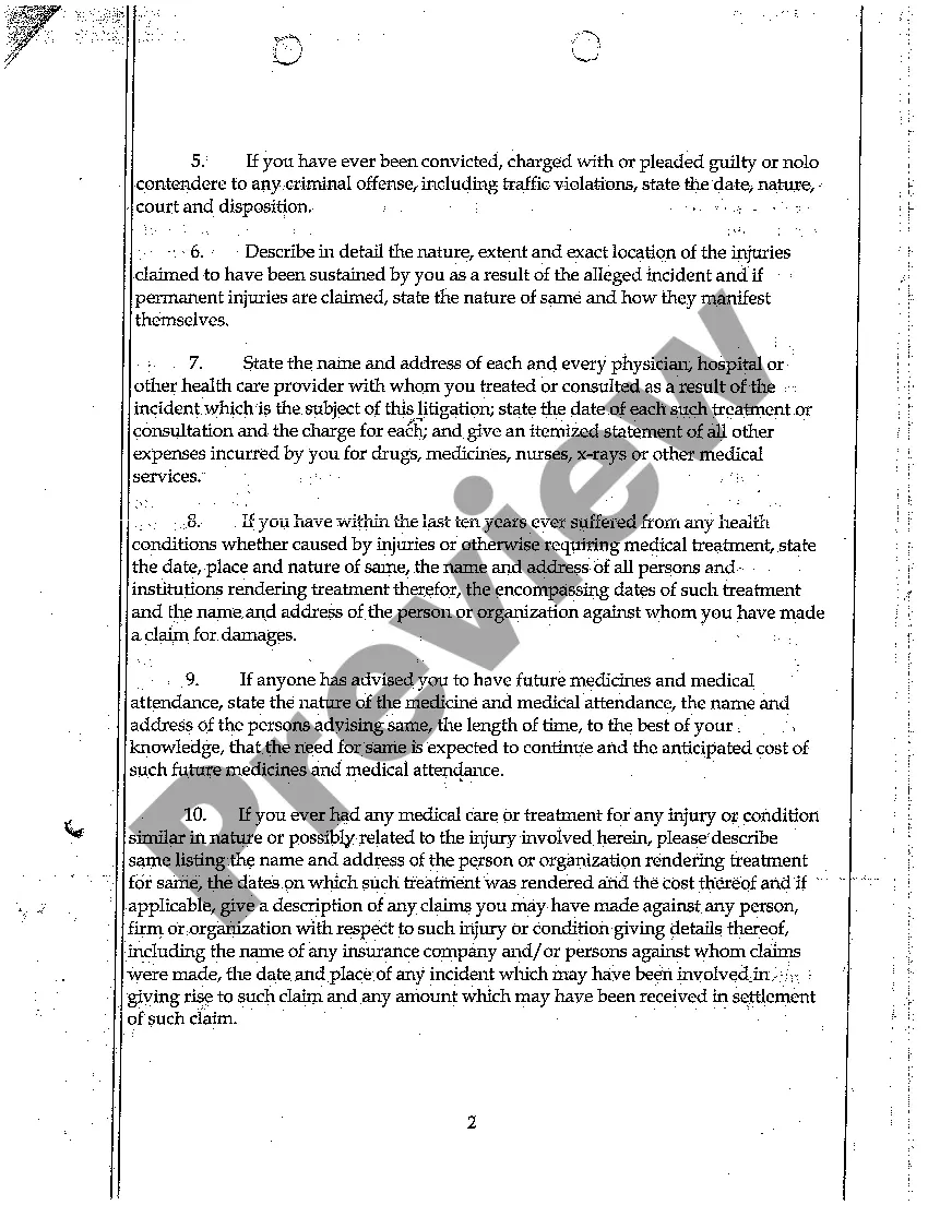 Preview A05 Interrogatories Propounded to Plaintiff from Defendant