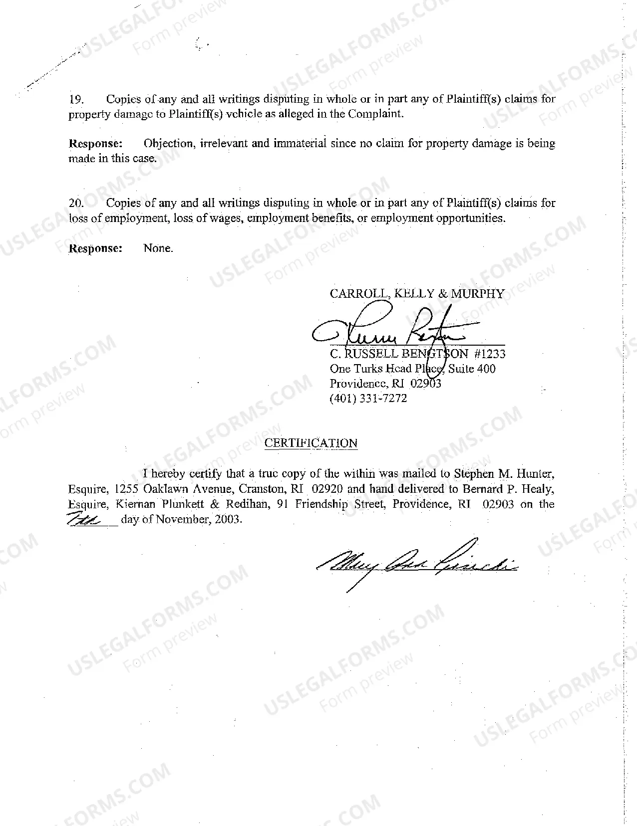 Preview A14 Response of Defendant to Plaintiff's Request for Production