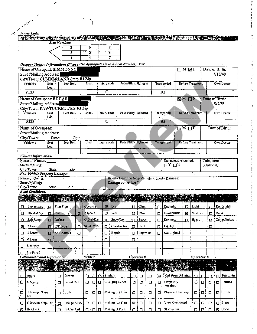 Preview A15 Uniform Accident Report