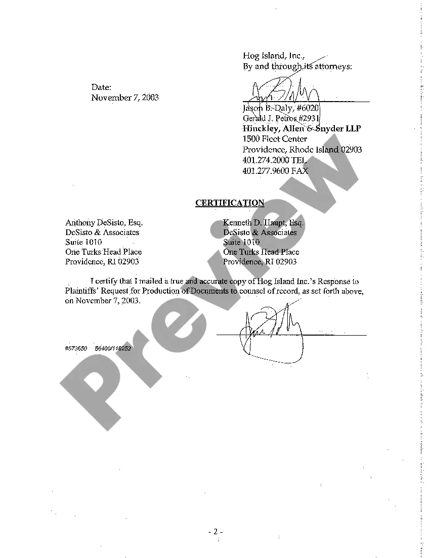 Preview A16 Defendant's Response to Plaintiff's Request for Production of Documents