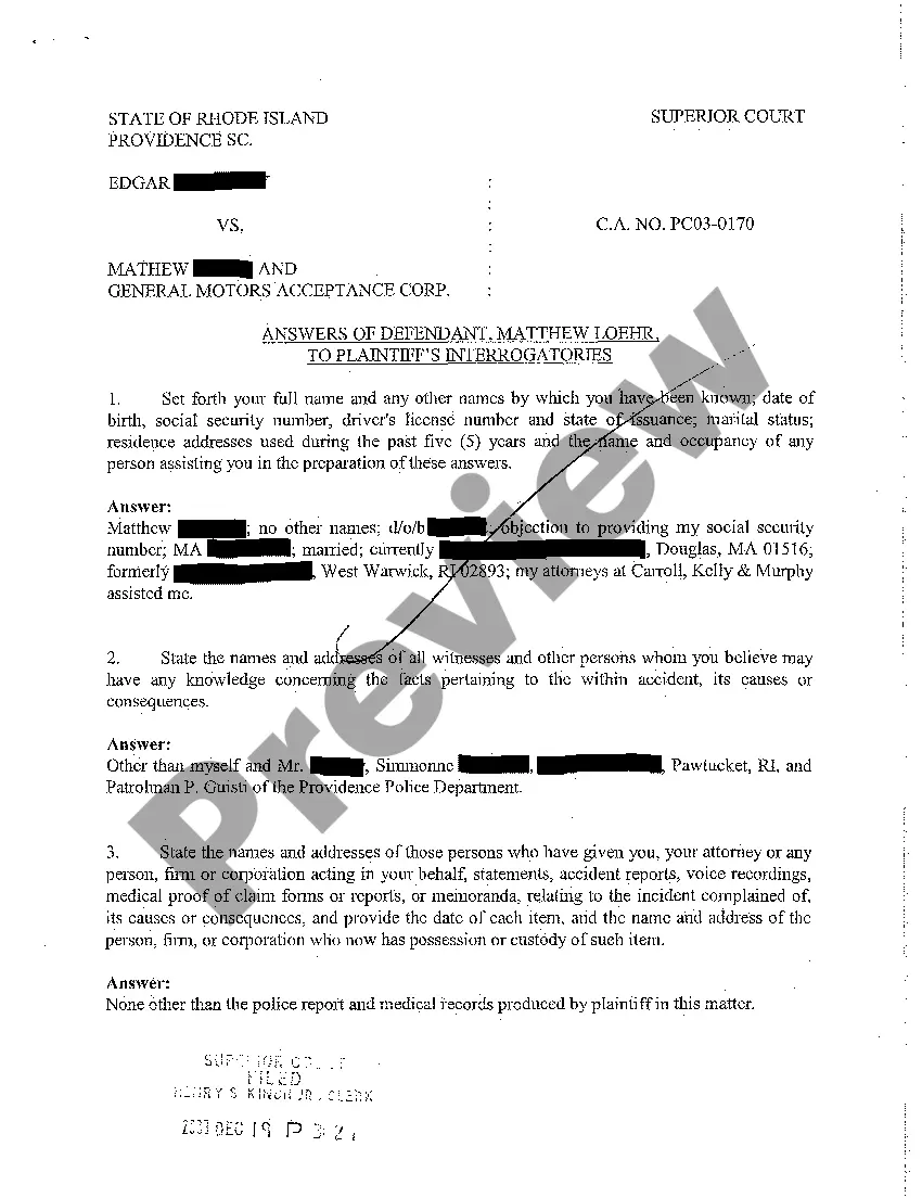 Preview A19 Supplemental Response of Plaintiff to the Defendant's Request for Production