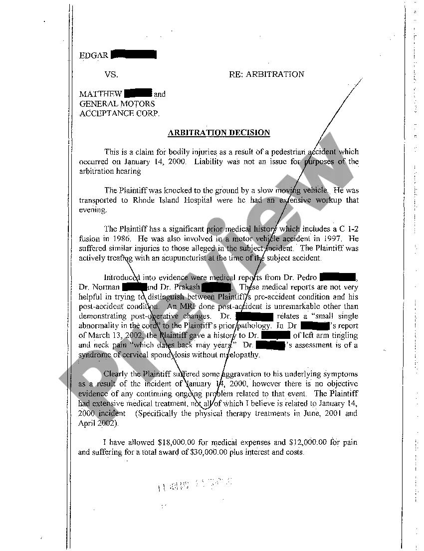 Preview A22 Designation to Arbitration and Selection Appointment of Arbitrator