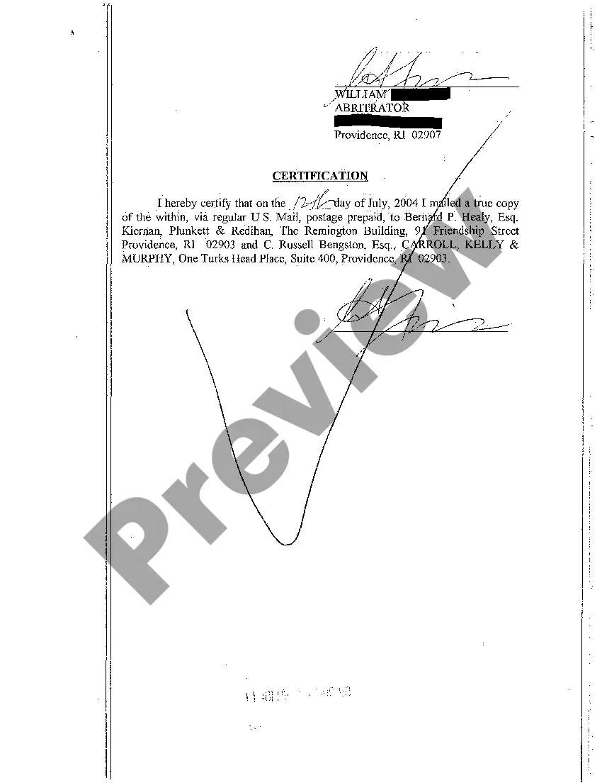 Preview A22 Designation to Arbitration and Selection Appointment of Arbitrator