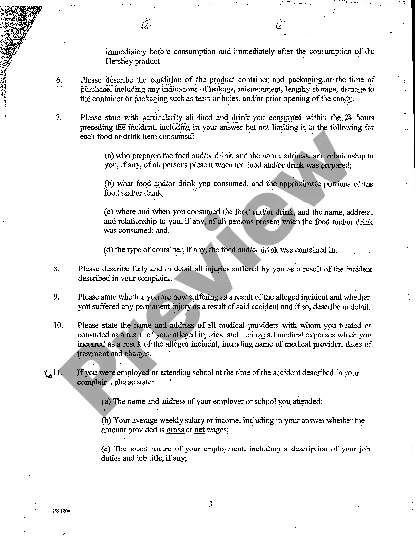 Get A08 Defendant Hershey's Interrogatories Propounded to Plaintiff Preview A08 Defendant Hershey's Interrogatories Propounded to Plaintiff