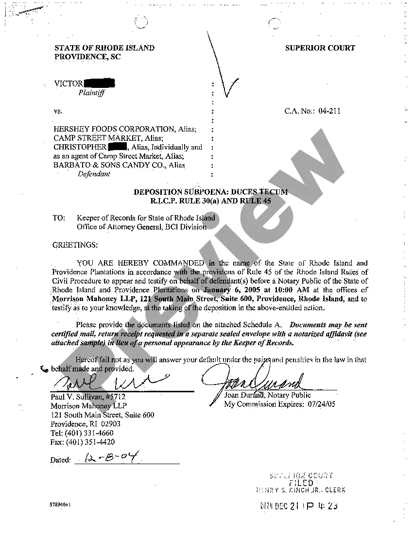 Preview A20 Plaintiff's Amended to Response Defendant's Request for Production of Documents