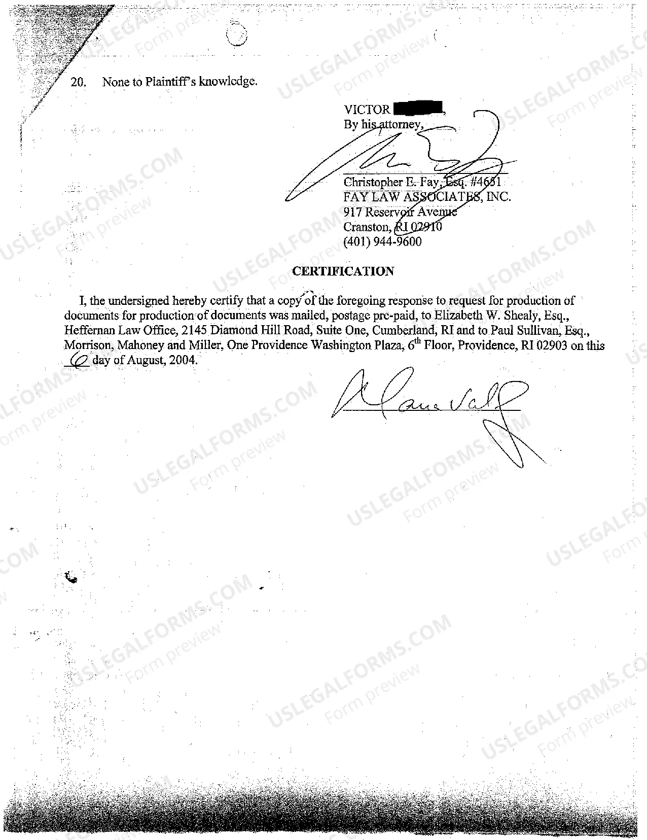 Preview A29 Plaintiff's Response to Defendant's Request for Production of Documents