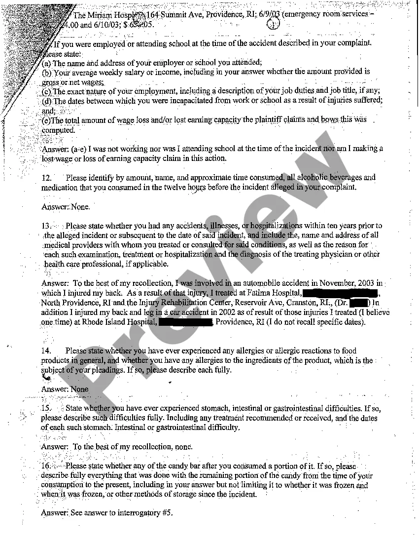 Get A37 Plaintiff's Answers to Defendant Hershey's and Defendant Candy Store's Interrogatories Preview A37 Plaintiff's Answers to Defendant Hershey's and Defendant Candy Store's Interrogatories