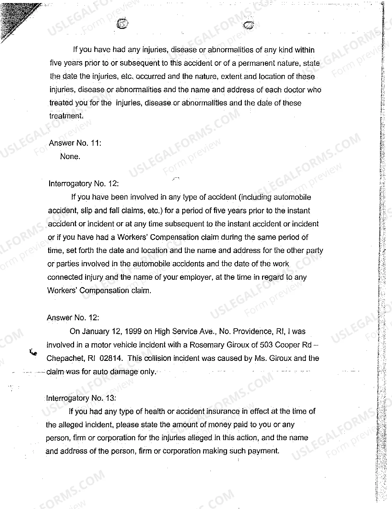 Preview A09 Plaintiff's Answer to Defendant's Interrogatories