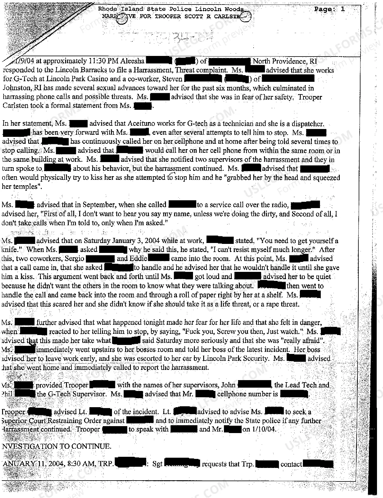 Preview A03 Incident Report