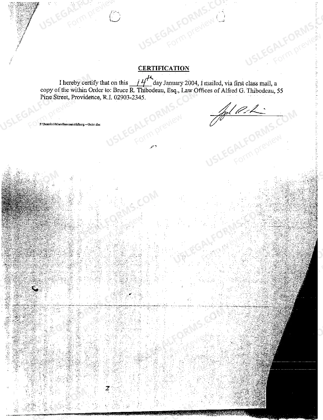 Preview A06 Order Granting Bond and Discharging Lien