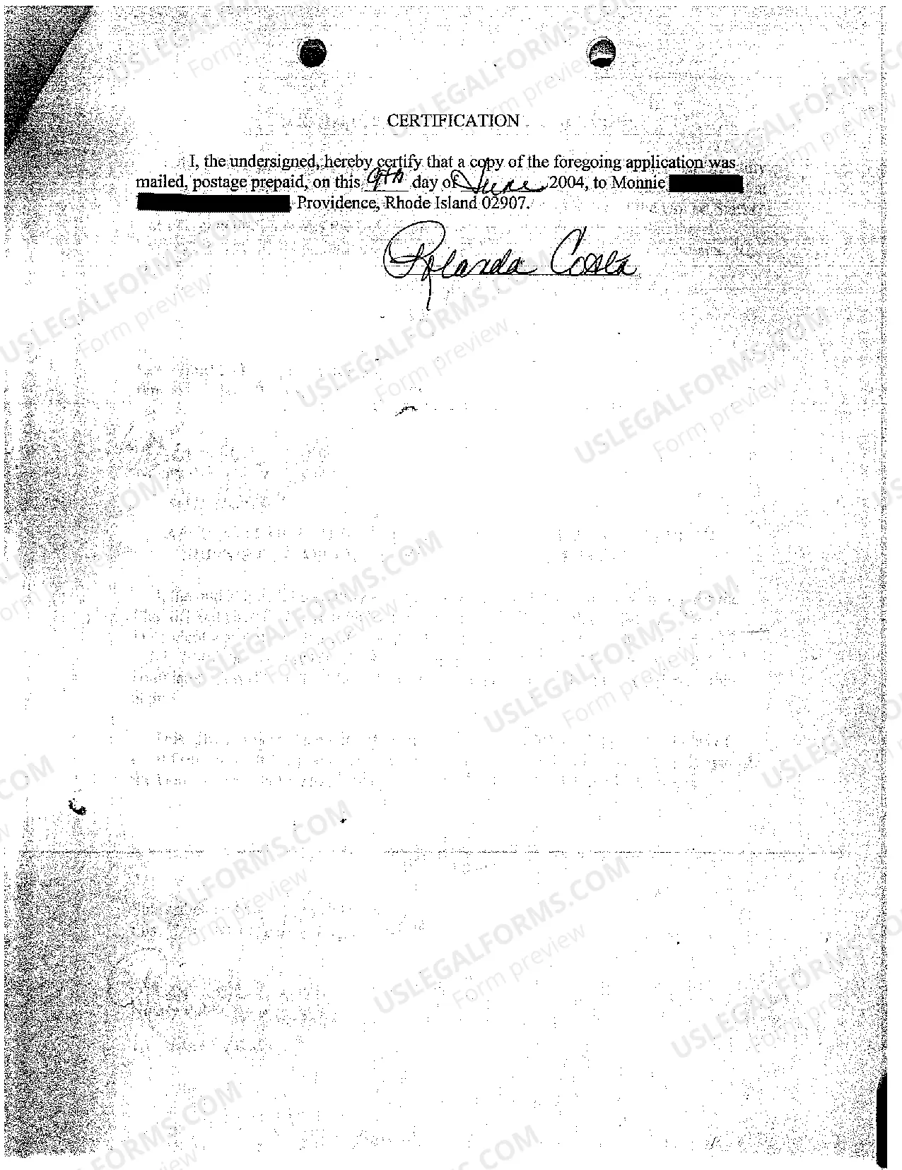 Preview A04 Application to Clerk for Entry of Default