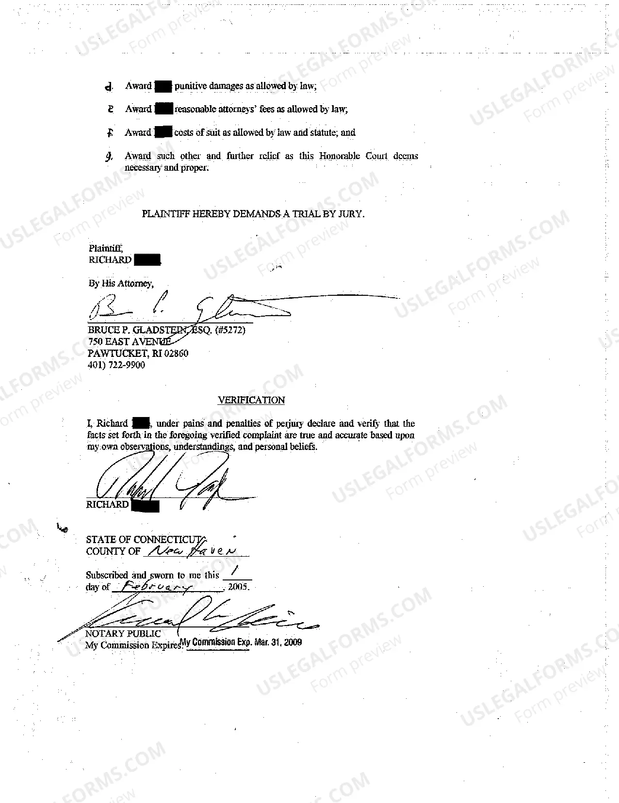 Preview A01 Verified Complaint for Wrongful Termination Due to Employee's Disability