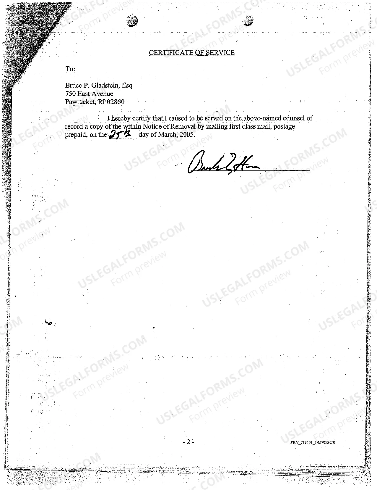 Preview A03 Notice of Filing Notice of Removal