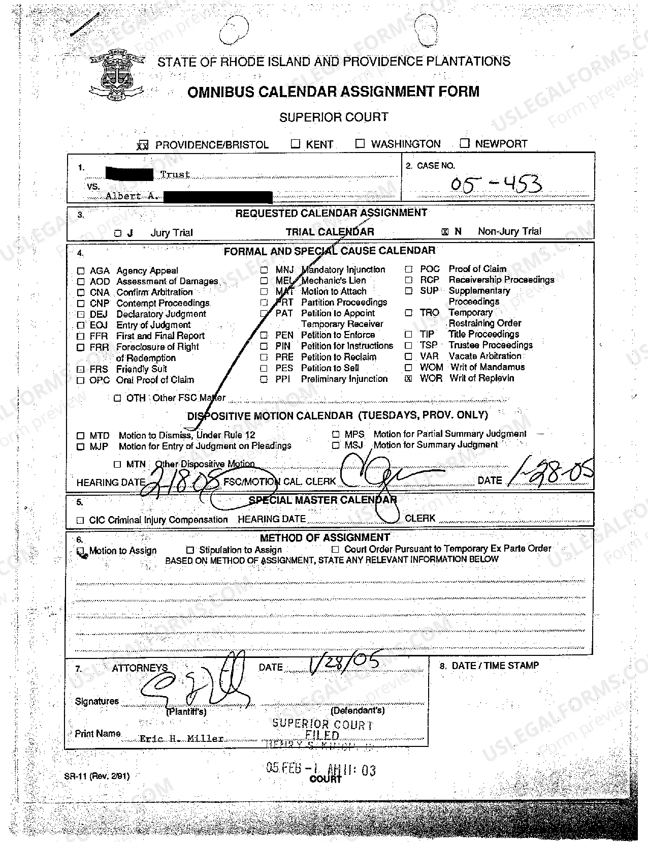 Preview A01 Verified Complaint in Replevin of Property Wrongfully Detained