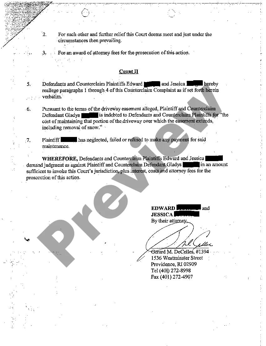 Preview A06 Counterclaim of Defendants