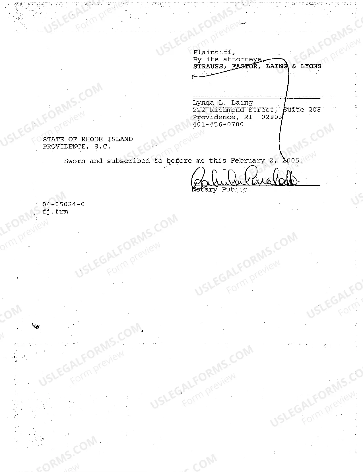 Preview A01 Judgment for Plaintiff by Default