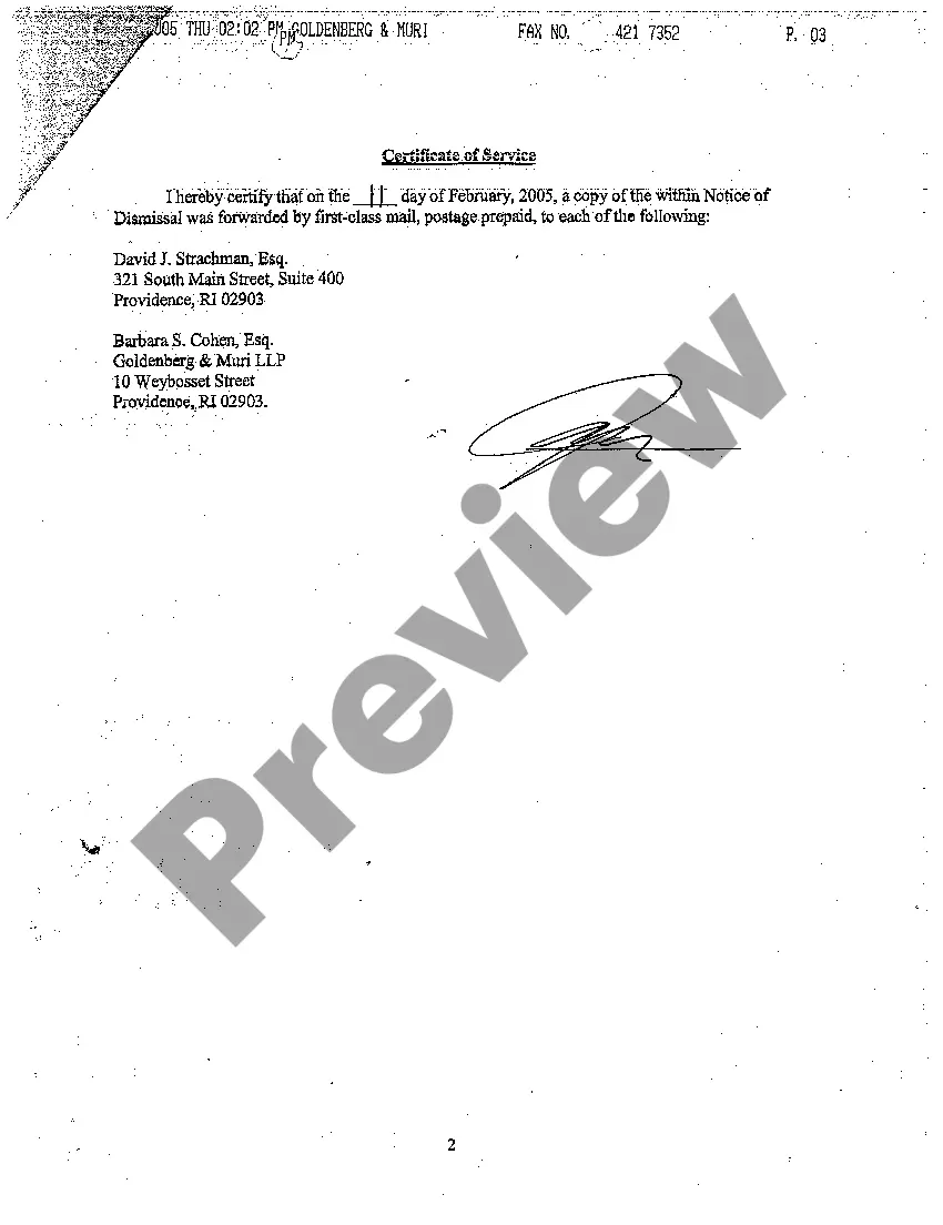 Preview A05 Notice of Dismissal of Some Defendants with Prejudice