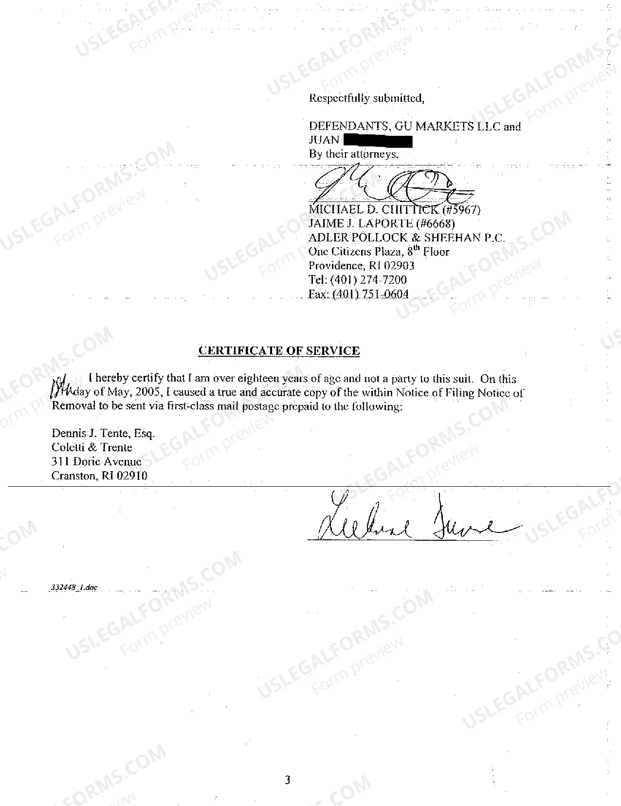 Preview A05 Notice of Removal