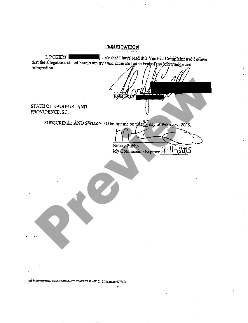 Preview A02 Verified Complaint