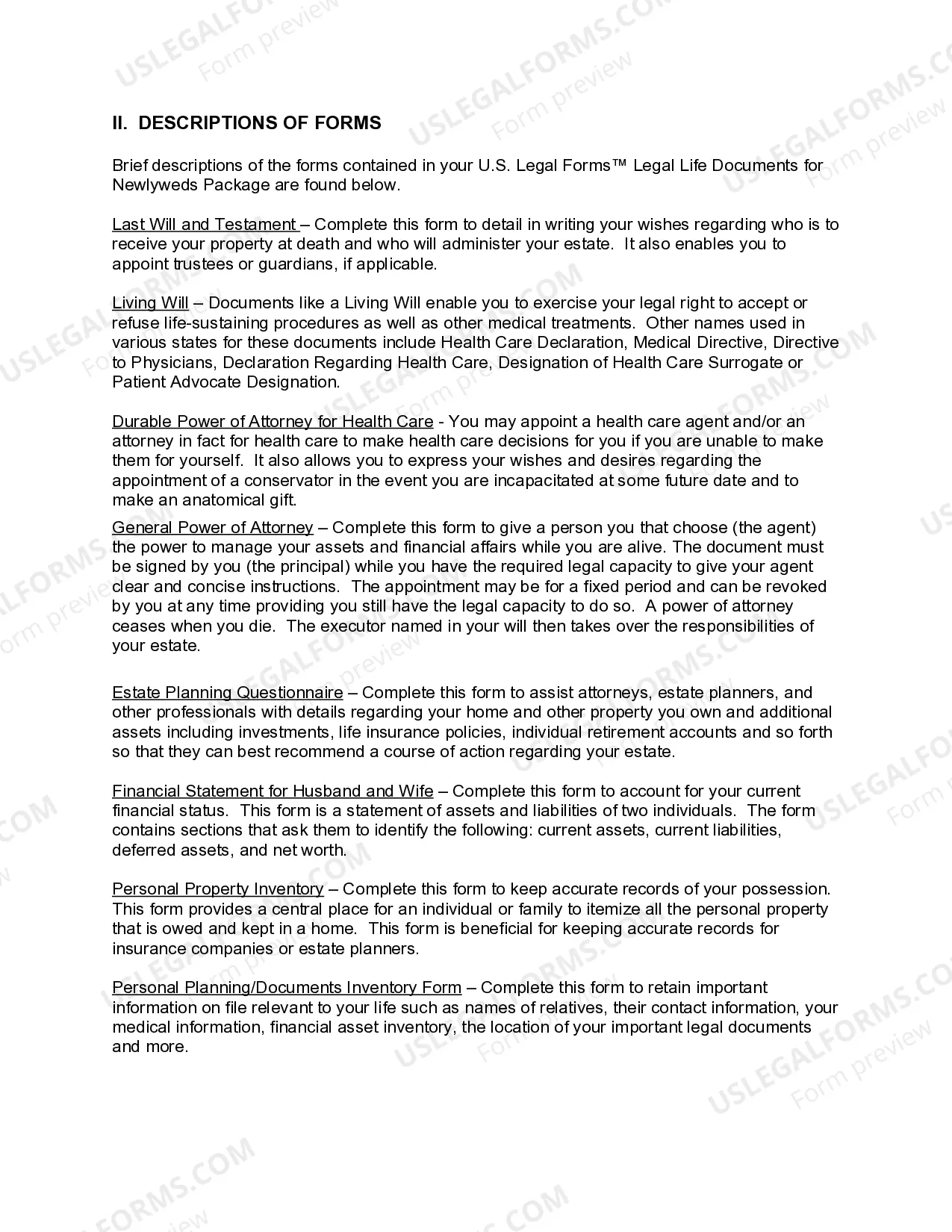 Preview Rhode Island Essential Legal Life Documents for Newlyweds