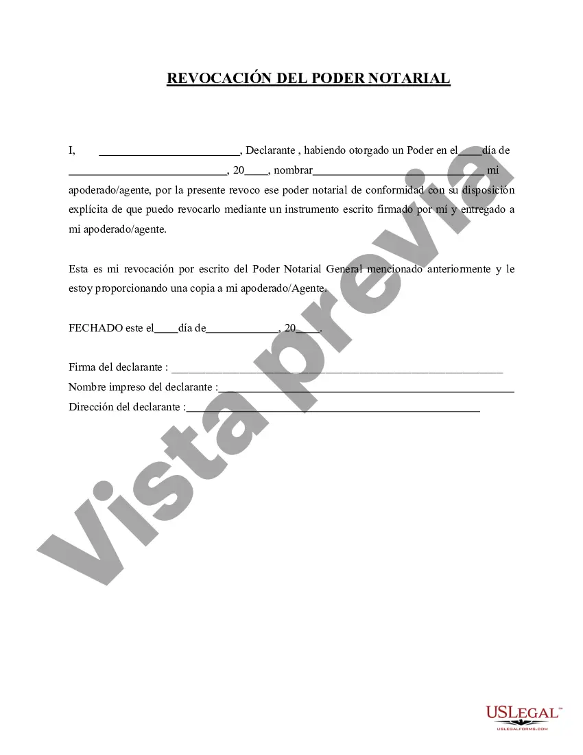 Preview Revocación del poder notarial