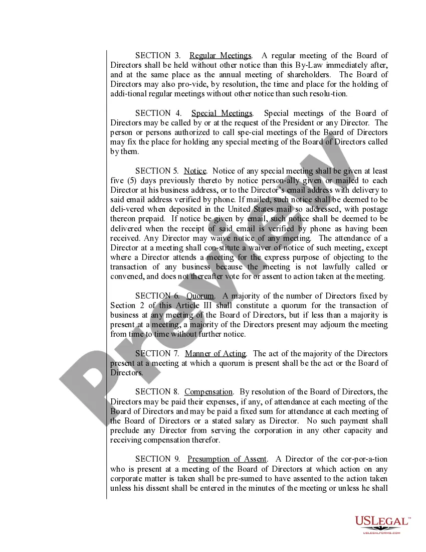 Get Sample Bylaws for a Rhode Island Professional Service Corporation Preview Sample Bylaws for a Rhode Island Professional Service Corporation