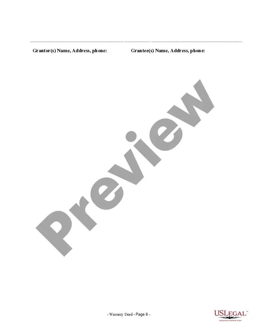 Preview Warranty Deed for Separate or Joint Property to Joint Tenancy