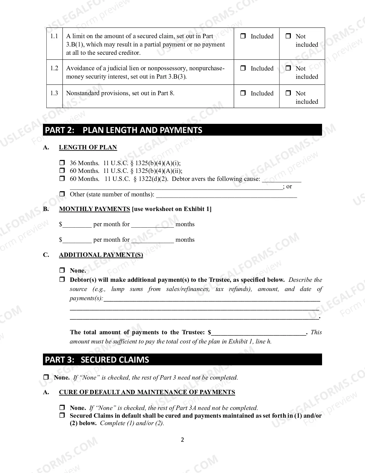 Preview Amended Chapter 13 Plan and Applicable Motion