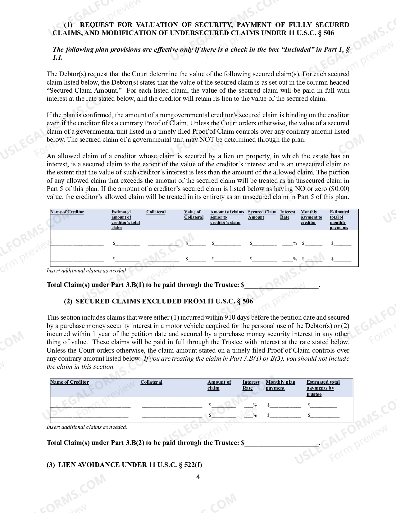 Preview Amended Chapter 13 Plan and Applicable Motion