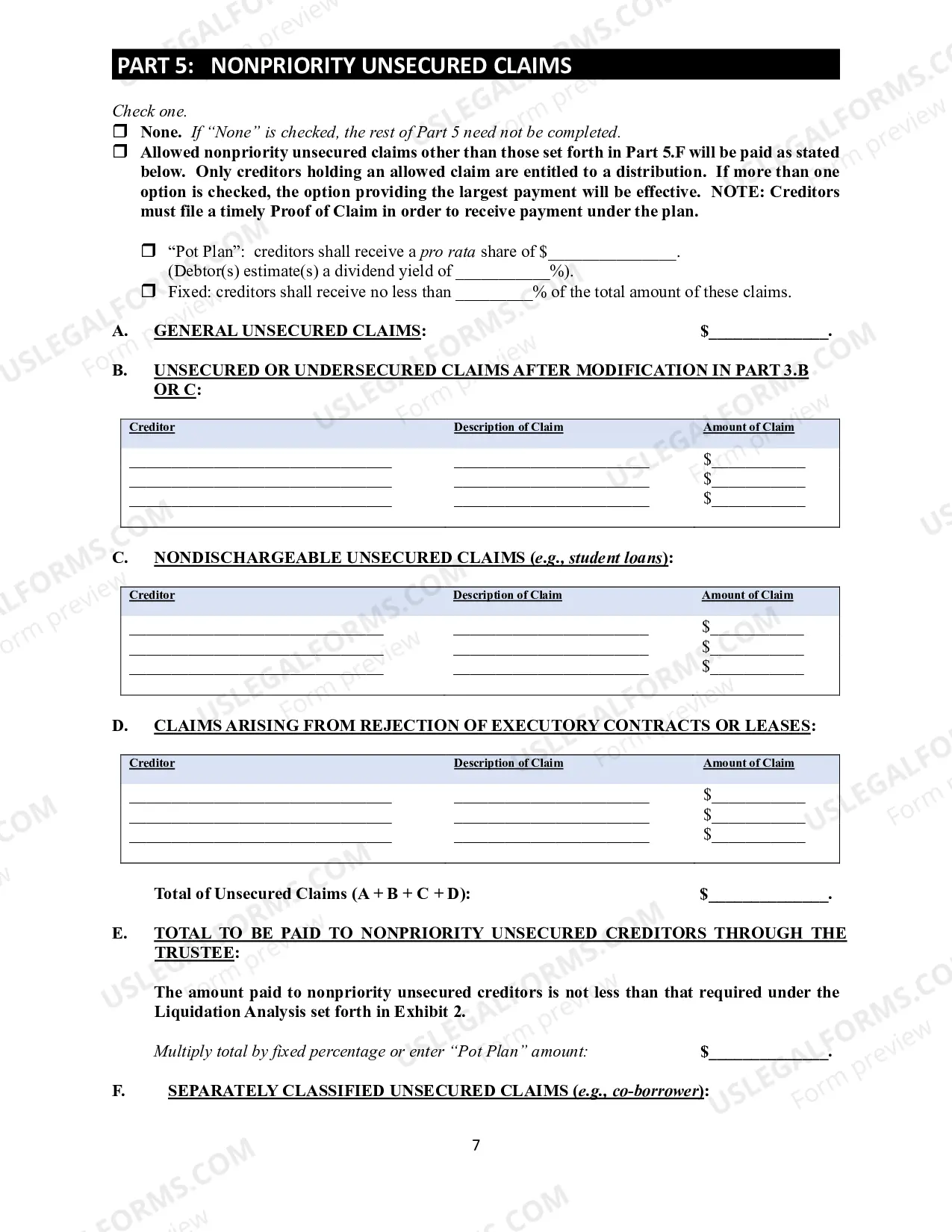 Preview Amended Chapter 13 Plan and Applicable Motion