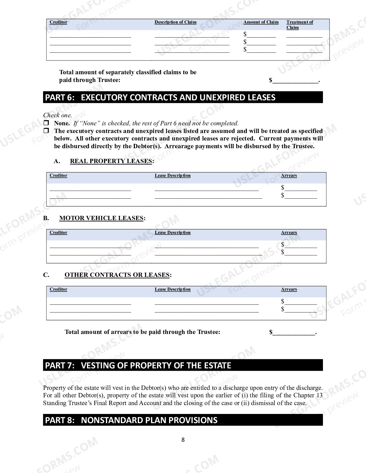 Preview Amended Chapter 13 Plan and Applicable Motion