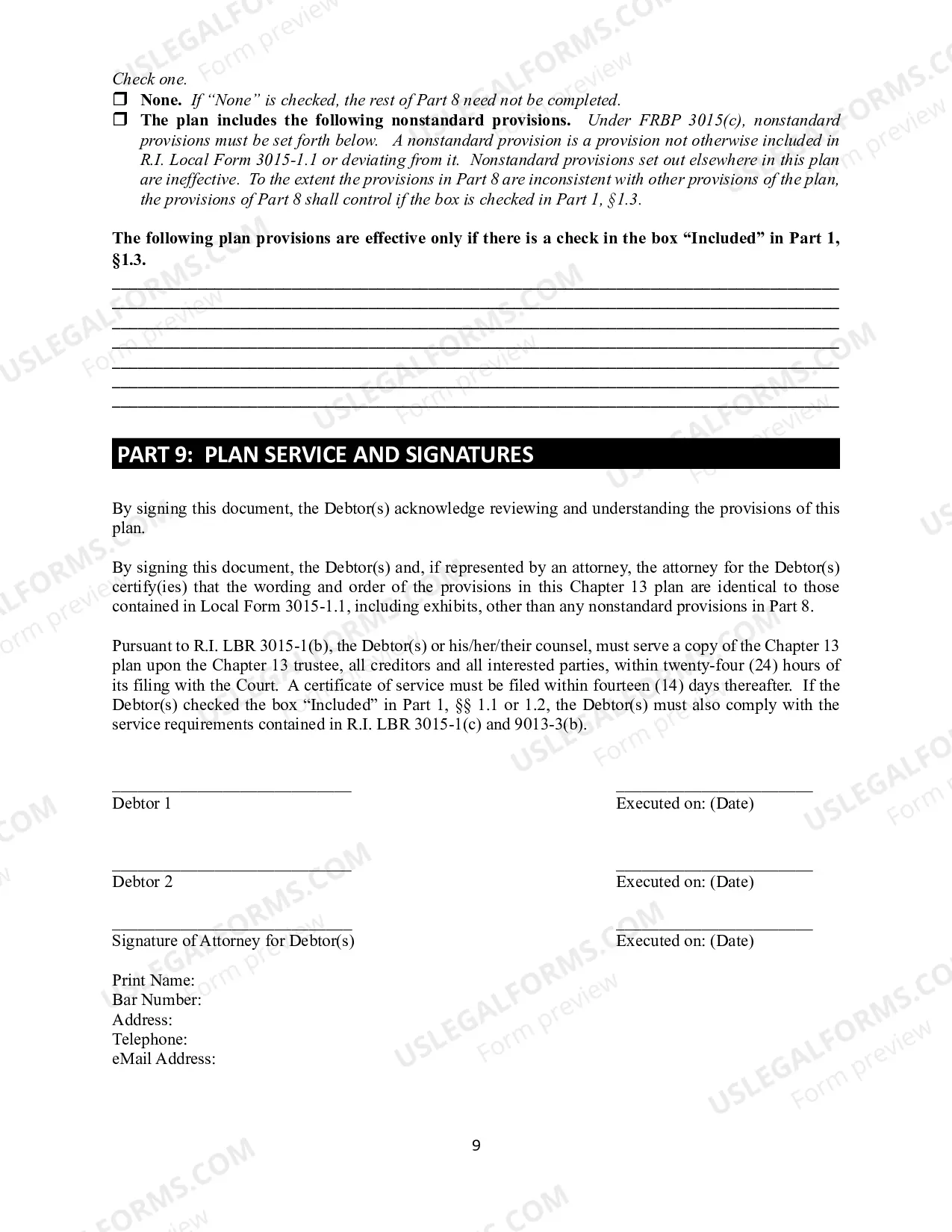 Preview Amended Chapter 13 Plan and Applicable Motion