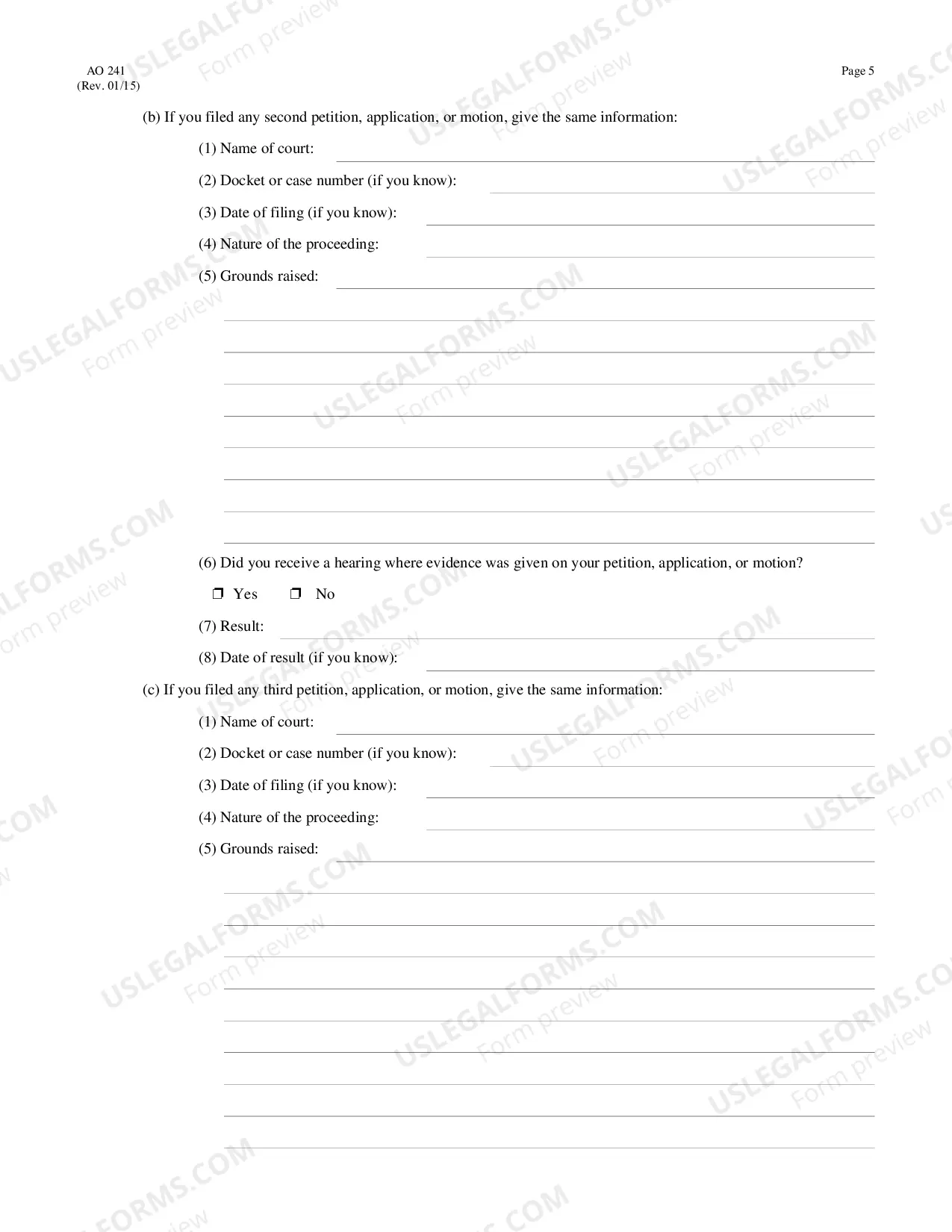 Preview Petition for Relief From a Conviction or Sentence By a Person in State Custody - (28 U.S.C. 2254)