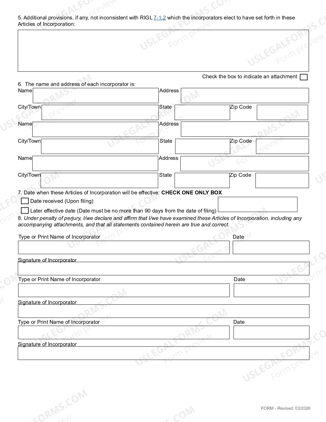 Preview Articles of Incorporation For A Workers Cooperative