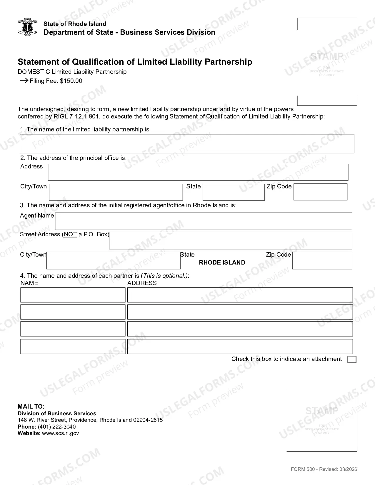 Preview Registration of Limited Liability Partnership (Domestic LLP)