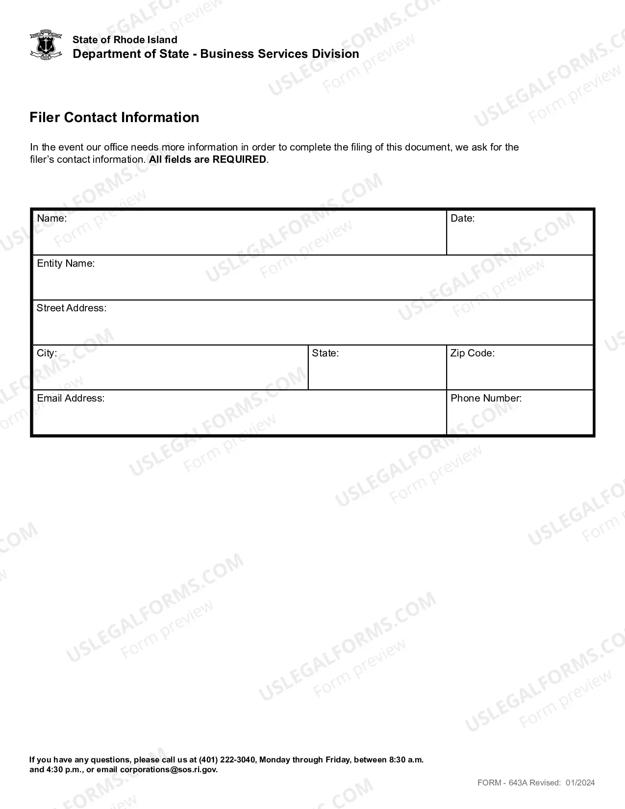 Preview Change Registered Office Only