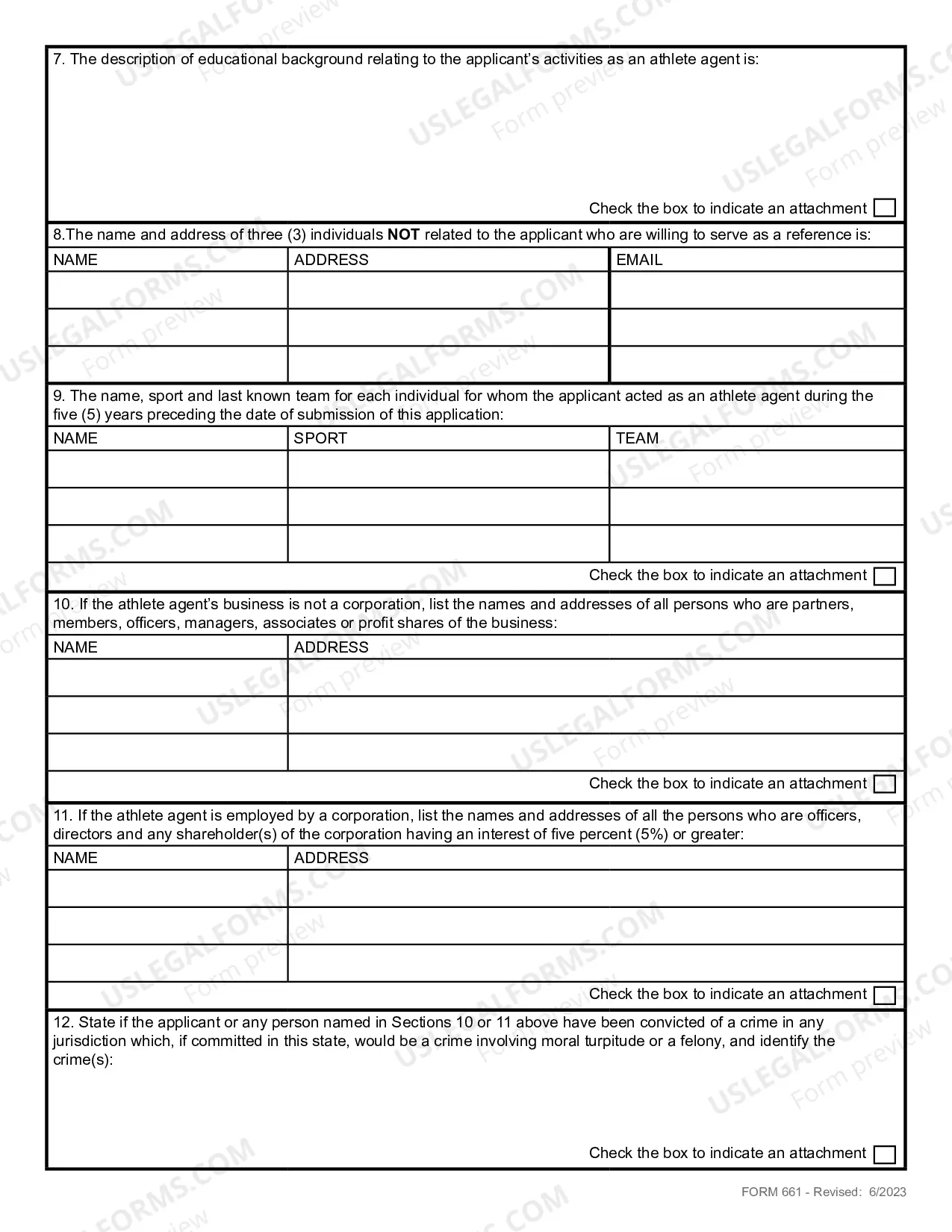 Preview Athlete Agent application